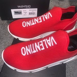 Valentino Shoes, Size 8.5W, Red and white color